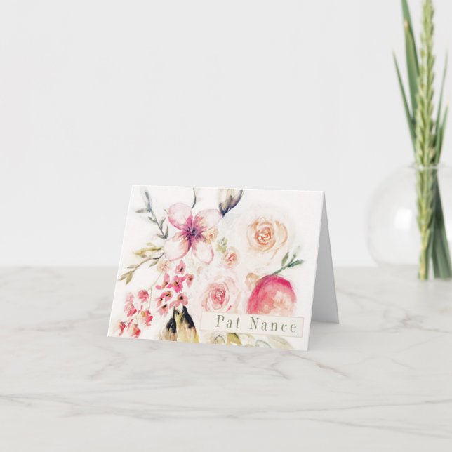 Tarjeta de agradecimiento plegada (Anverso)