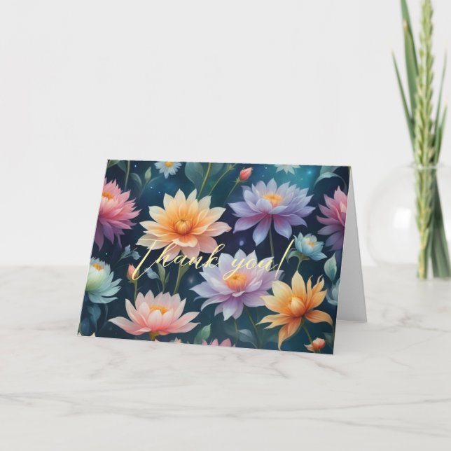 Tarjeta de agradecimiento plegada (Anverso)