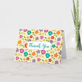 Tarjeta de agradecimiento plegada