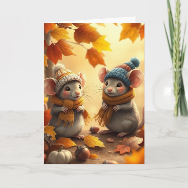 Tarjeta de agradecimiento plegada (Anverso)