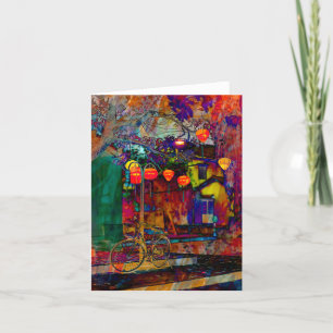 Tarjeta de agradecimiento plegada