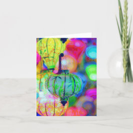 Tarjeta de agradecimiento plegada