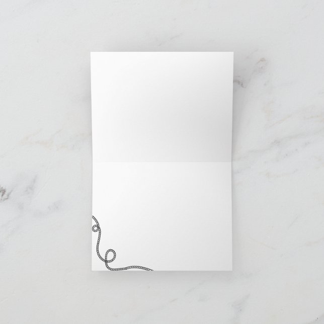 Tarjeta de agradecimiento plegada (Interior)