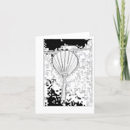 Tarjeta de agradecimiento plegada