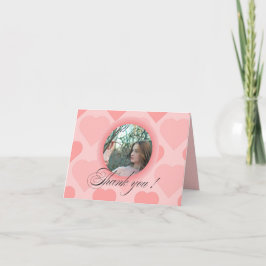 Tarjeta de agradecimiento plegada