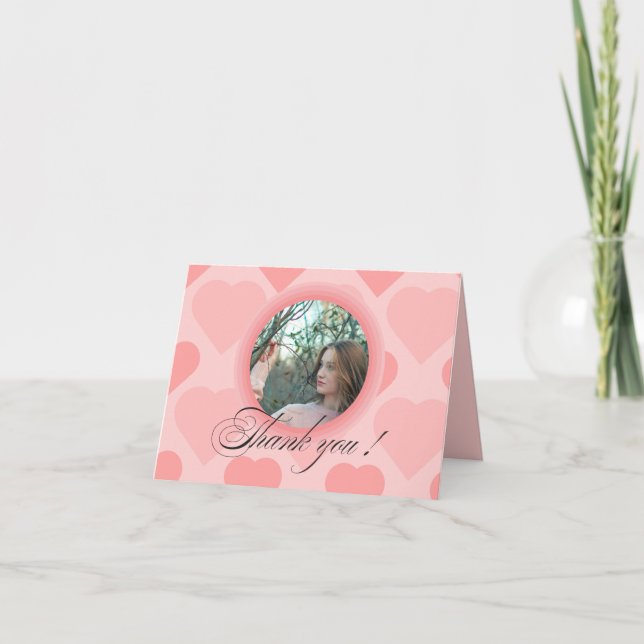 Tarjeta de agradecimiento plegada (Anverso)