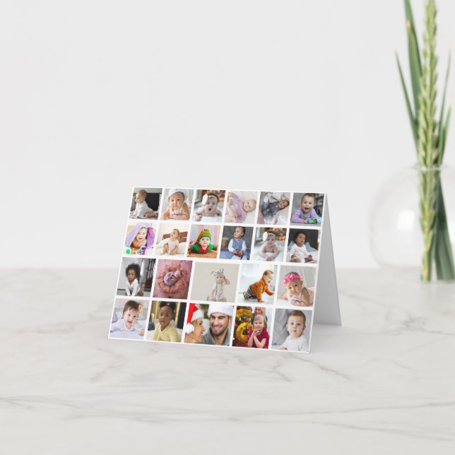 Tarjeta de agradecimiento plegada (Anverso)