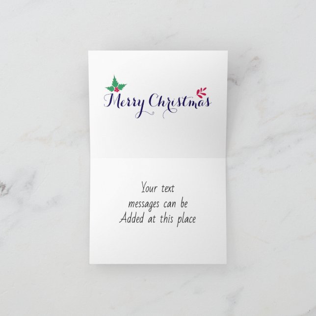 Tarjeta de agradecimiento plegada (Interior)