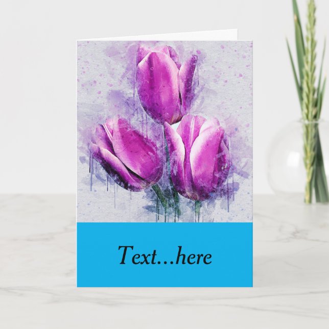 Tarjeta de agradecimiento plegada (Anverso)