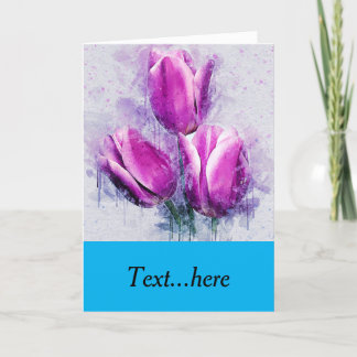 Tarjeta de agradecimiento plegada