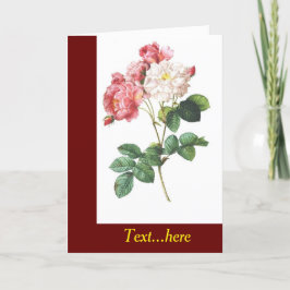 Tarjeta de agradecimiento plegada