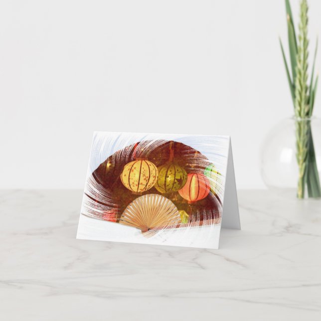 Tarjeta de agradecimiento plegada (Anverso)