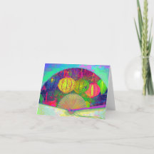 Tarjeta de agradecimiento plegada