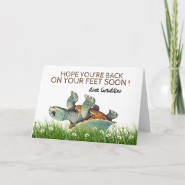 Tarjeta de agradecimiento plegada