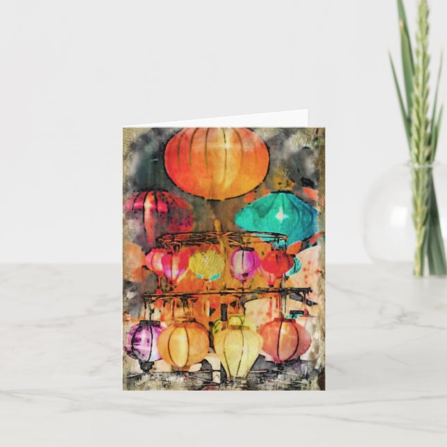 Tarjeta de agradecimiento plegada (Anverso)