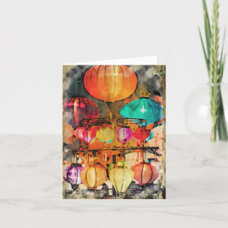 Tarjeta de agradecimiento plegada