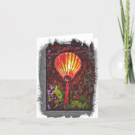 Tarjeta de agradecimiento plegada