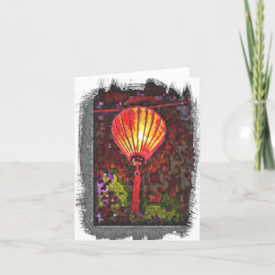 Tarjeta de agradecimiento plegada