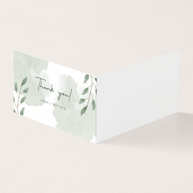 Tarjeta de agradecimiento plegada (Exterior)