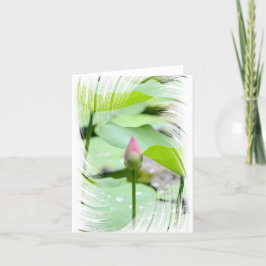 Tarjeta de agradecimiento plegada