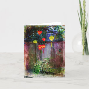 Tarjeta de agradecimiento plegada