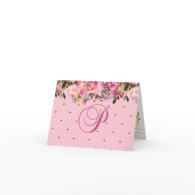 Tarjeta de agradecimiento plegada