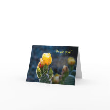 Tarjeta de agradecimiento plegada