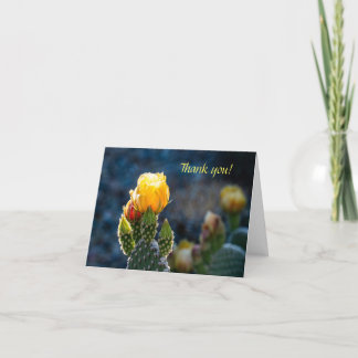 Tarjeta de agradecimiento plegada