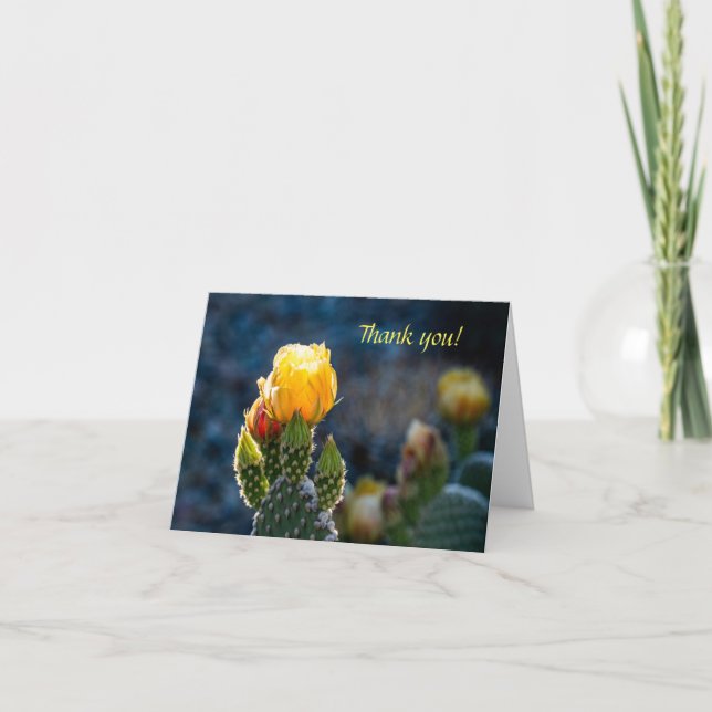 Tarjeta de agradecimiento plegada (Anverso)