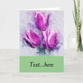 Tarjeta de agradecimiento plegada