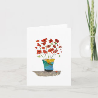 Tarjeta de agradecimiento plegada