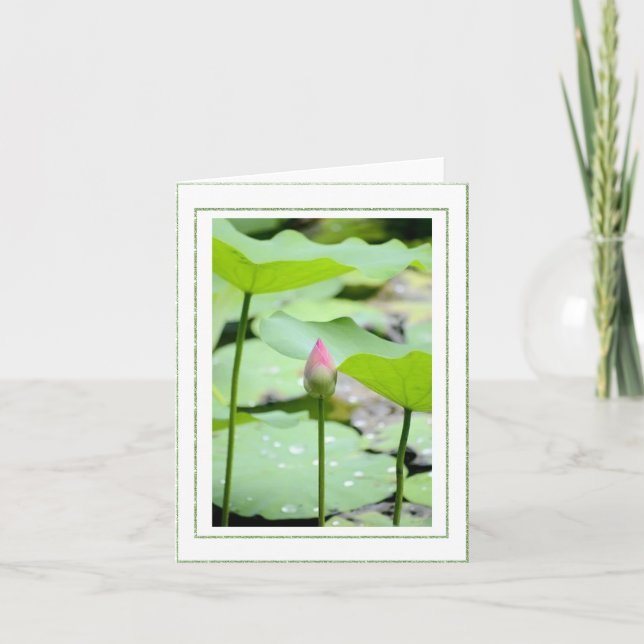 Tarjeta de agradecimiento plegada (Anverso)