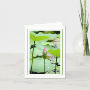 Tarjeta de agradecimiento plegada