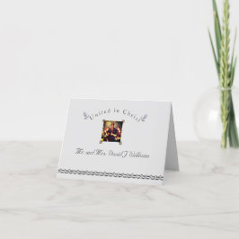 Tarjeta de agradecimiento plegada