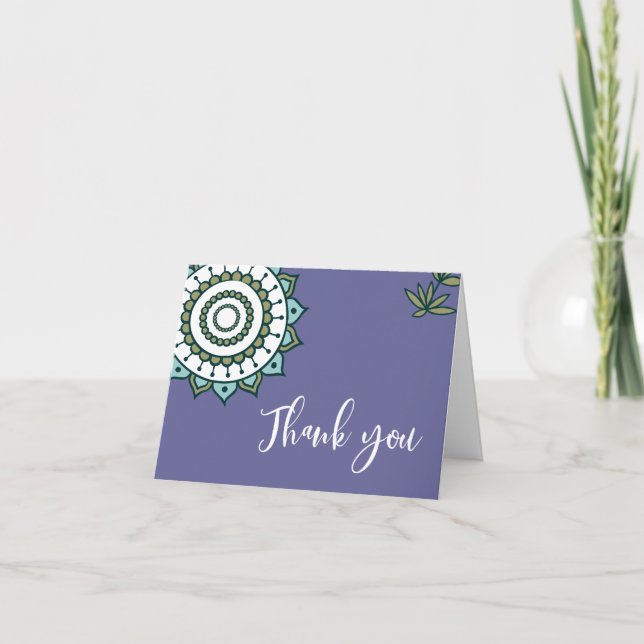 Tarjeta de agradecimiento plegada (Anverso)