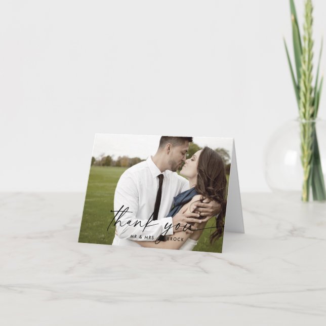 Tarjeta de agradecimiento plegada a la imagen mode (Anverso)