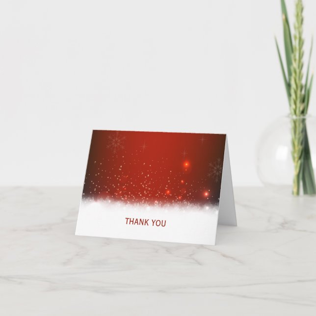 Tarjeta de agradecimiento plegada al invierno de n (Anverso)