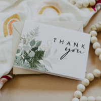 Tarjeta de agradecimiento plegada Baby Shower Gree