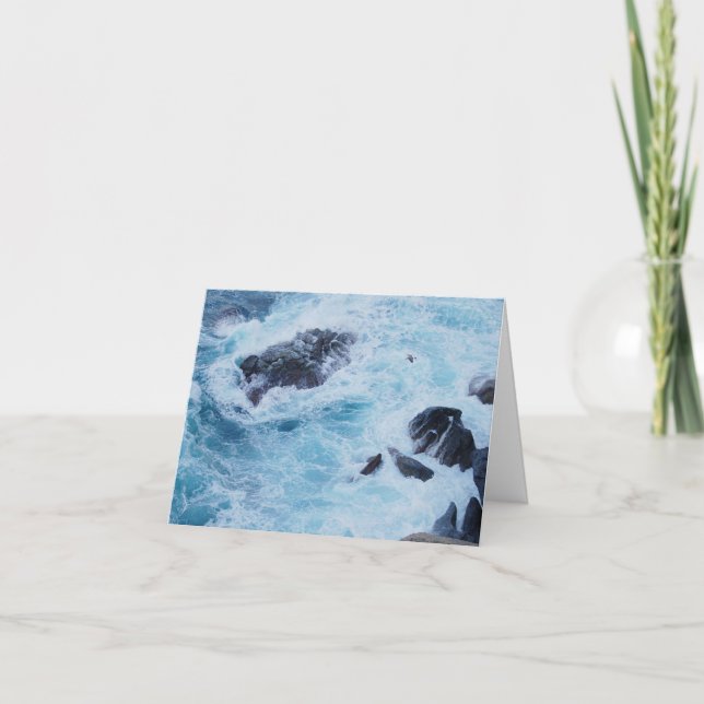 Tarjeta de agradecimiento plegada. Cinque Terre, I (Anverso)