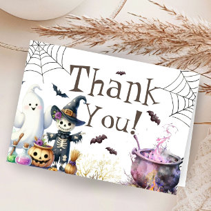 Tarjeta de agradecimiento plegada de Baby Shower d