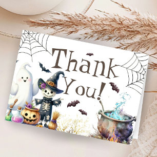Tarjeta de agradecimiento plegada de Baby Shower d