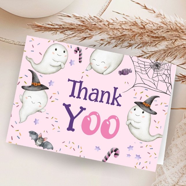 Tarjeta de agradecimiento plegada de Baby Shower d (Subido por el creador)