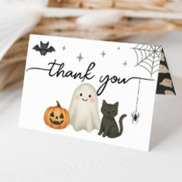 Tarjeta de agradecimiento plegada de Baby Shower d