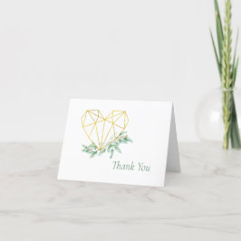 Tarjeta de agradecimiento plegada de Eucalyptus Bo