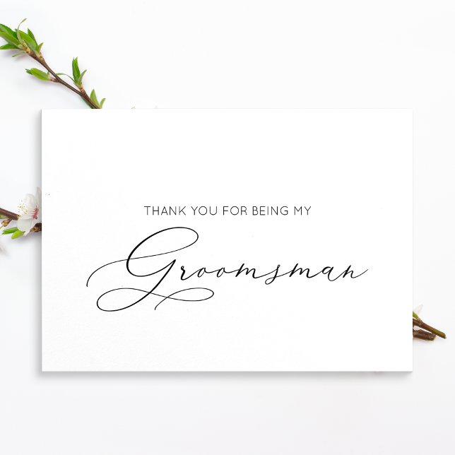 Tarjeta de agradecimiento plegada de Groomsman min (Subido por el creador)