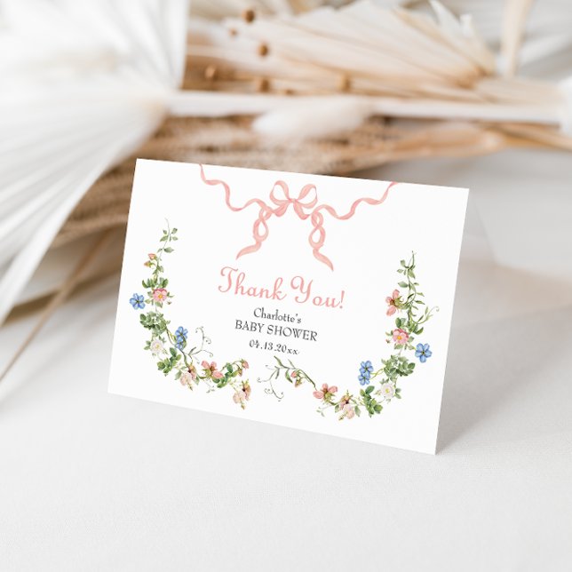 Tarjeta de agradecimiento plegada de guijarros ros (Subido por el creador)