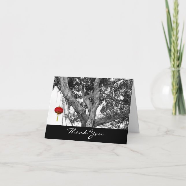 Tarjeta de agradecimiento plegada de la Lanatern j (Anverso)