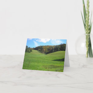 Tarjeta de agradecimiento plegada de Meadow