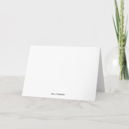 Tarjeta de agradecimiento plegada de sorpresa de f
