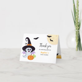 Tarjeta de agradecimiento plegada para Baby Shower